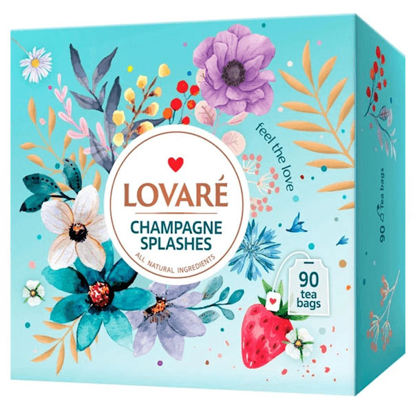 Чай черный и зеленый – Splash of Champagne – 90 чайных пакетиков